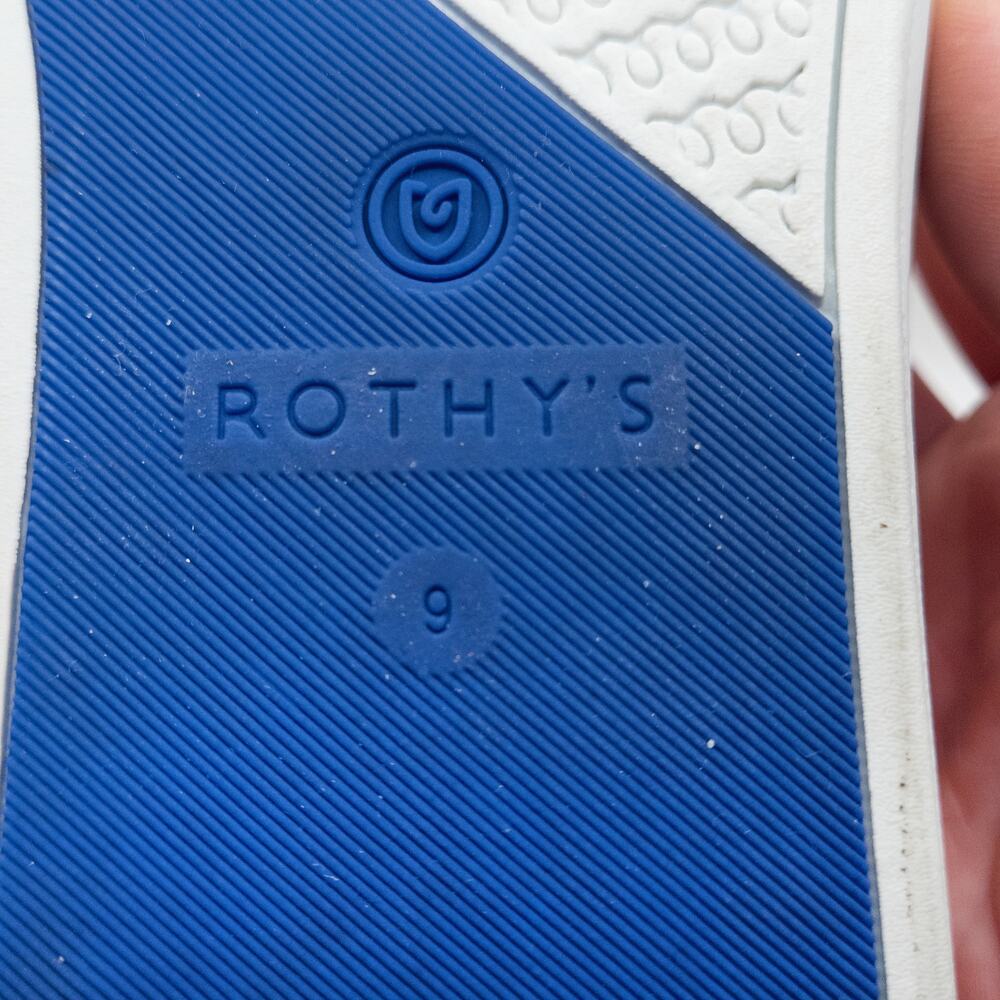 **SOLD**Rothys The Sneaker Yellow Knit Slip On Size 9 Clean Girl Pastel - Picture 6 of 7